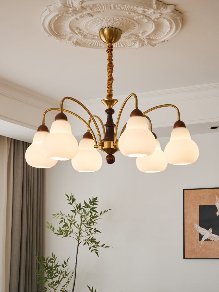 Novelle lampadario Eleganza vintage in legno