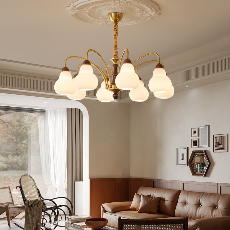 Novelle lampadario Eleganza vintage in legno