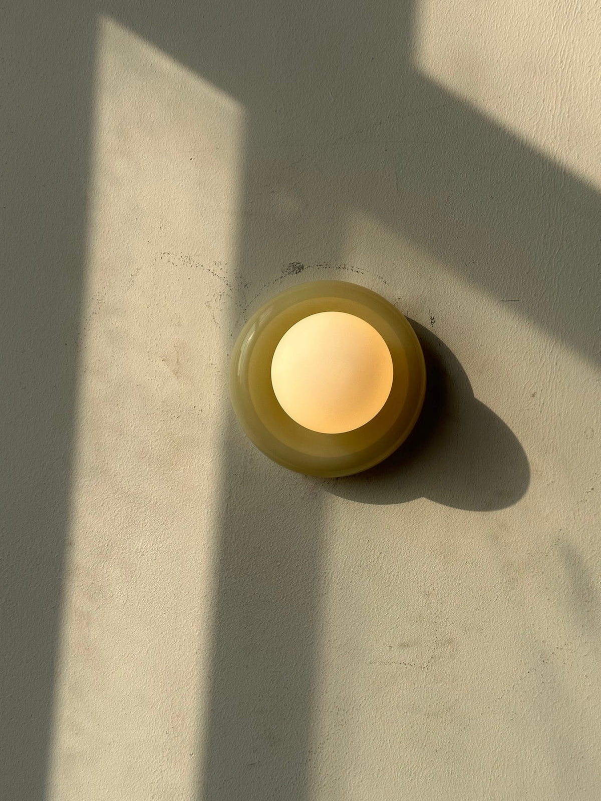 Cemaros lampada da parete in vetro Giada
