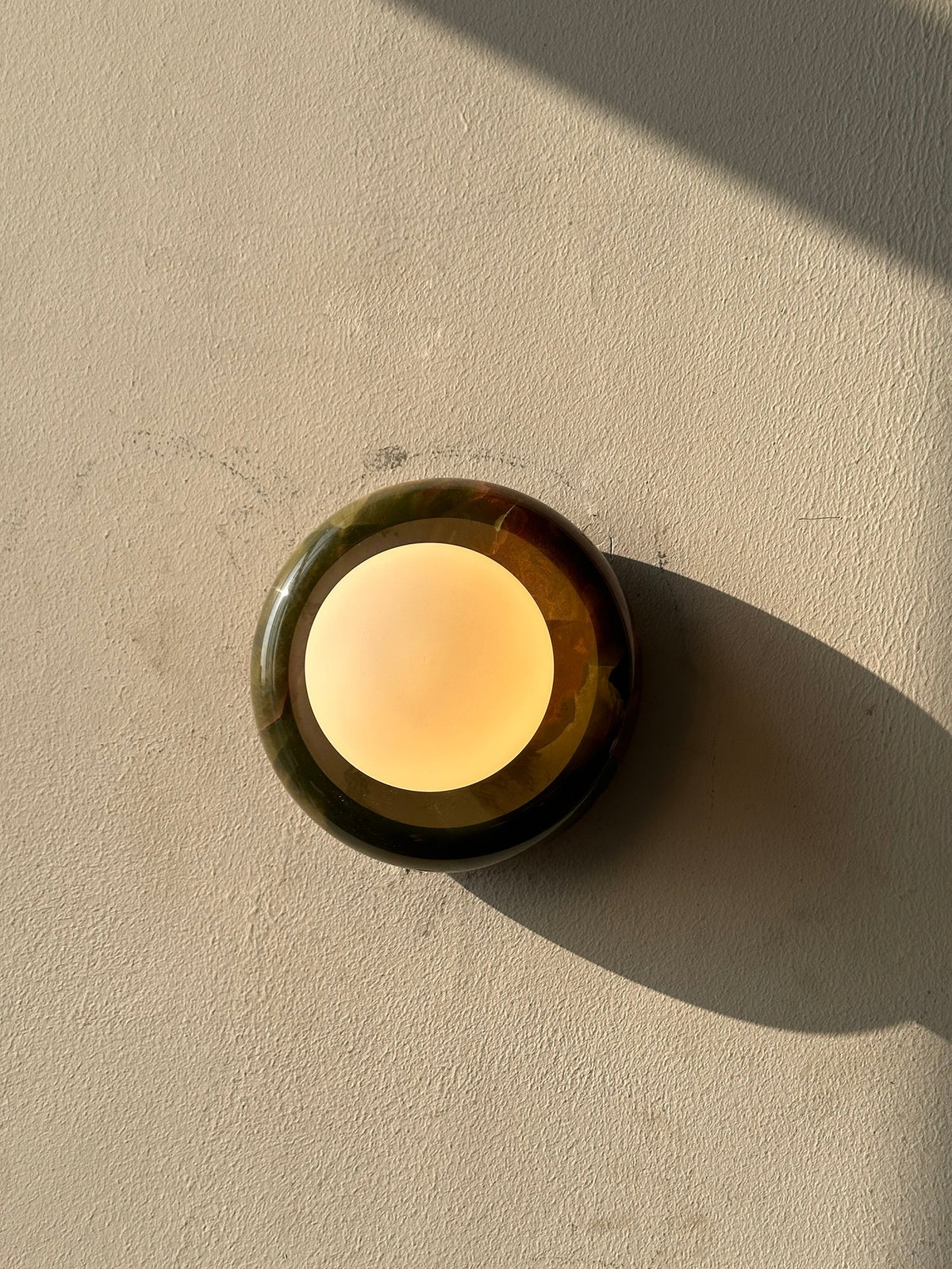 Cemaros lampada da parete in vetro Giada