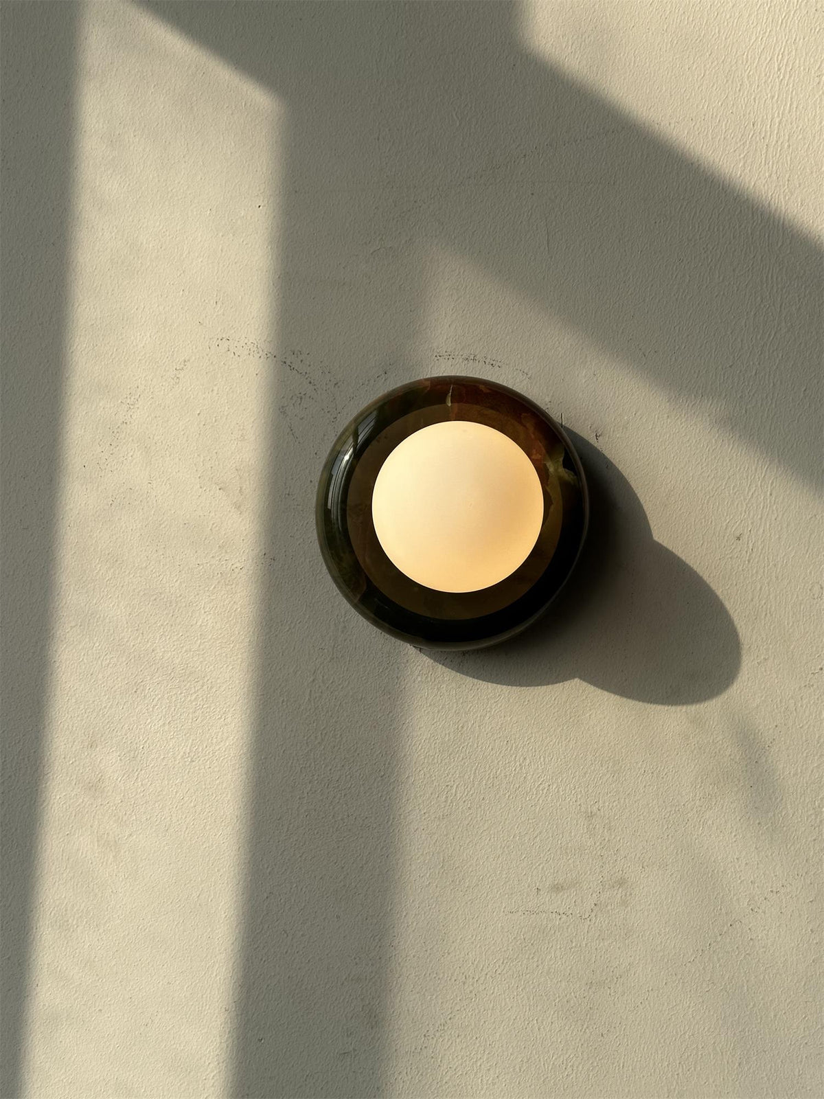 Cemaros lampada da parete in vetro Giada