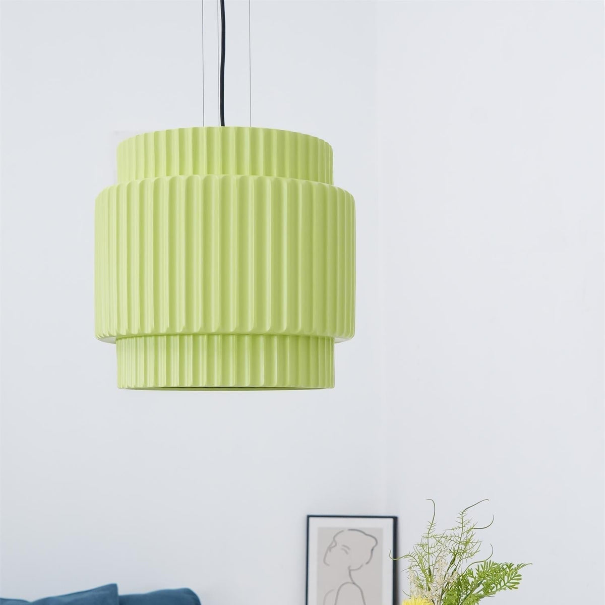 Terioriella lampada a sospensione Ribbed