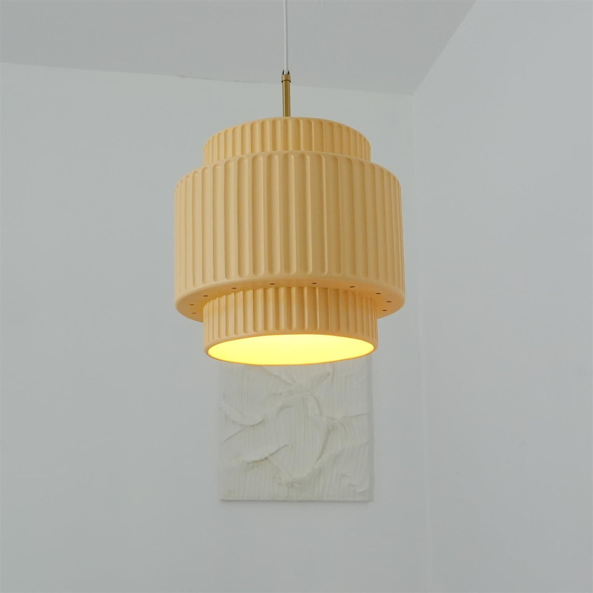 Terioriella lampada a sospensione Ribbed