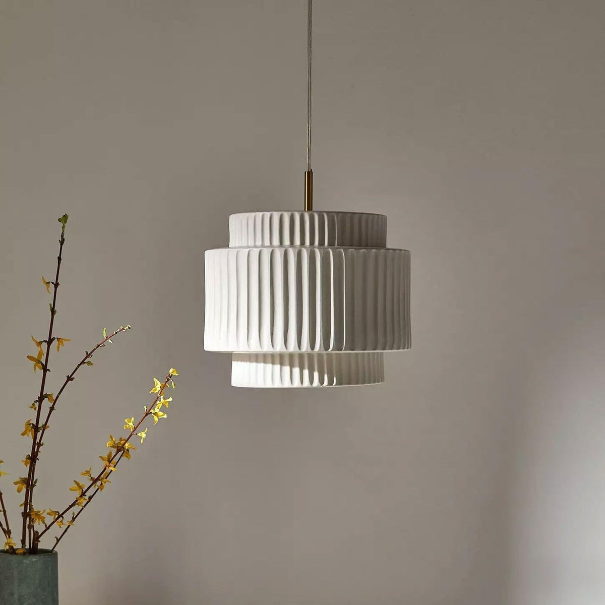 Terioriella lampada a sospensione Ribbed