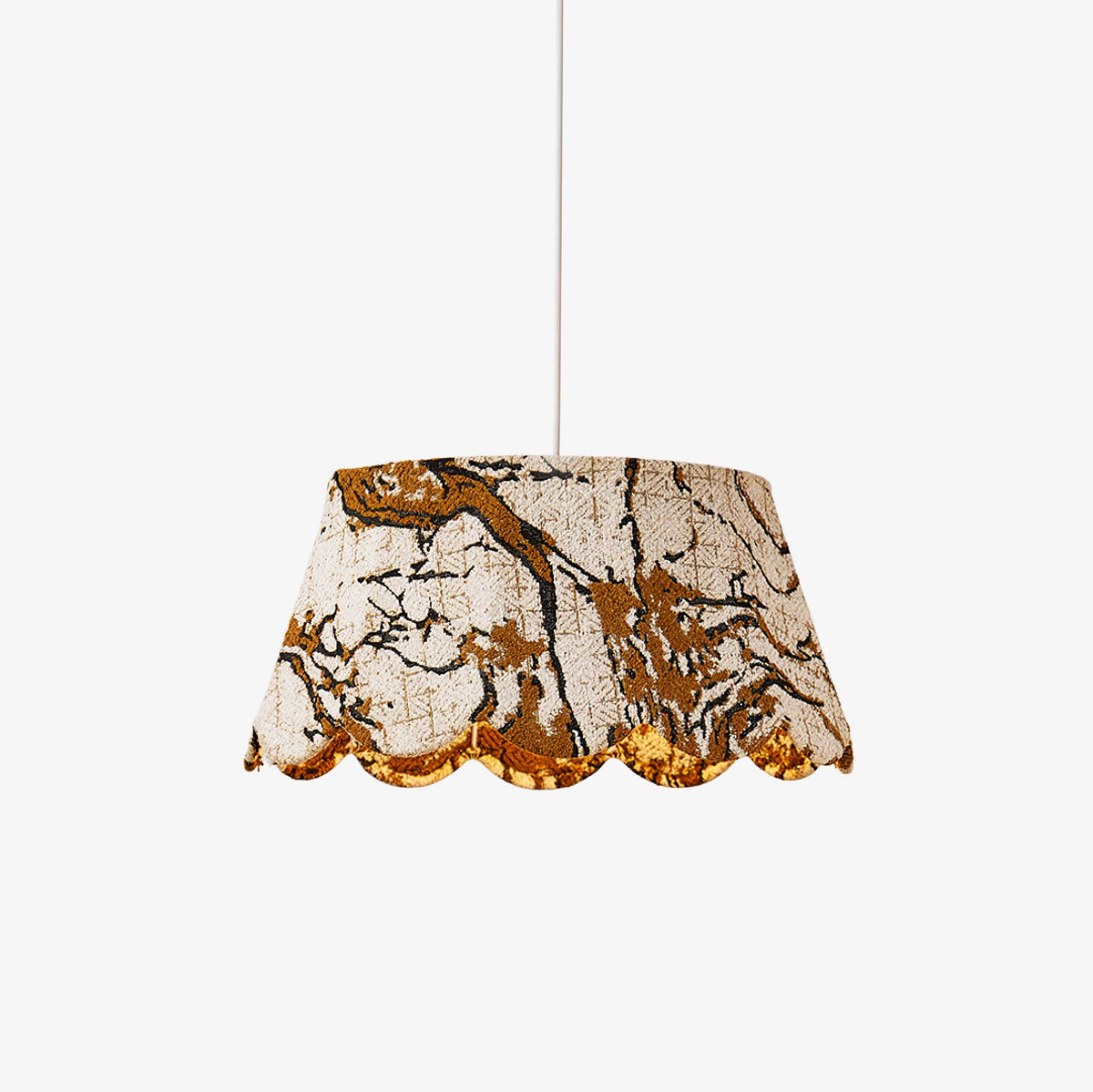 Vavenia lampada a sospensione Creativity Scallop tessuto