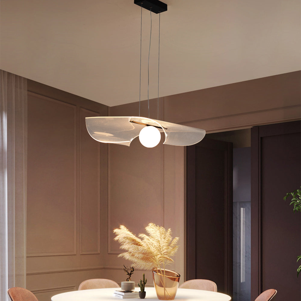 Arisha Minimalismo LED Lampade a Sospensione Acrilico Metallo Soggiorno