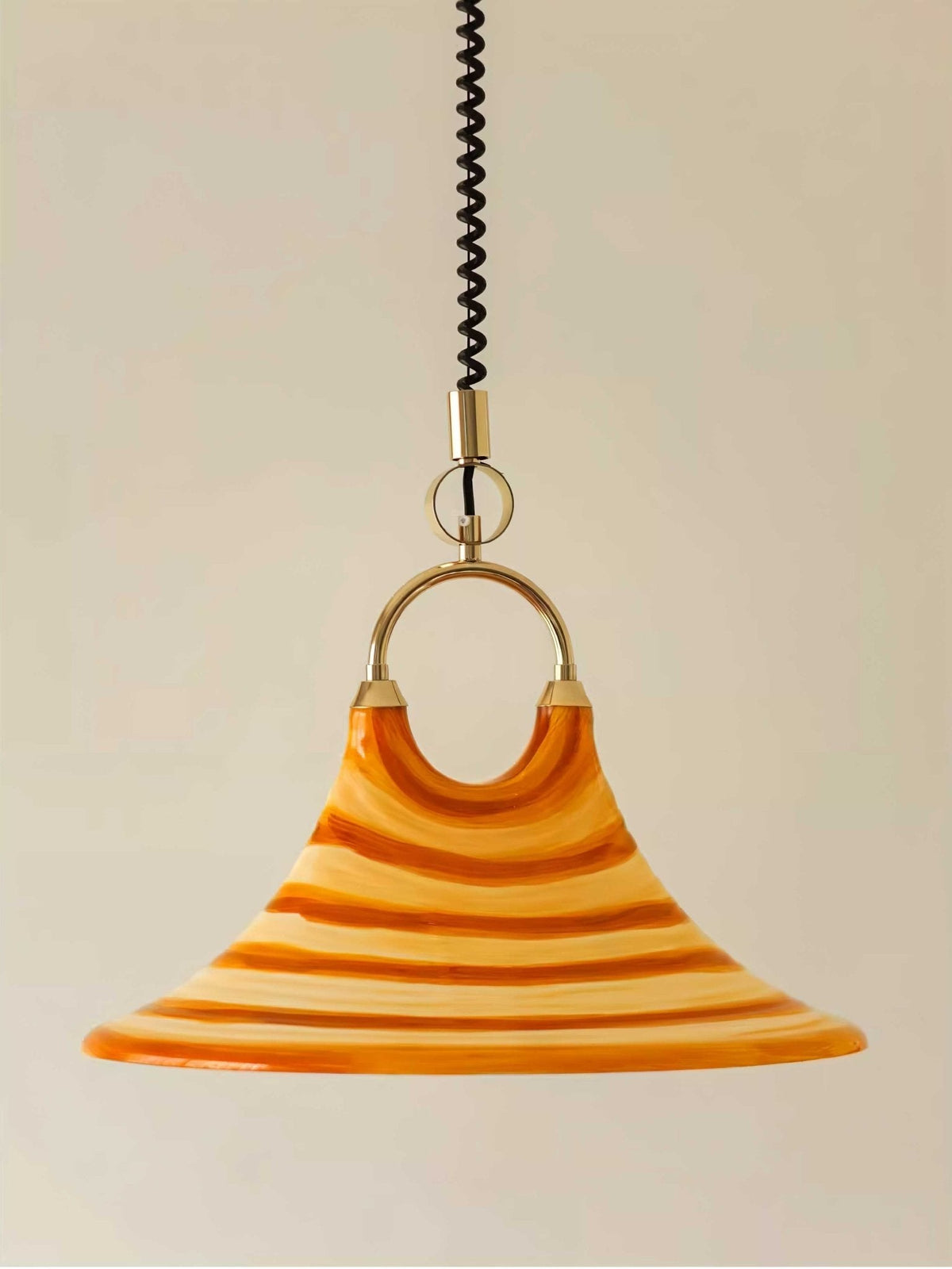 Aurmiros lampada a sospensione moderna minimalista con Paralume in vetro a Spirale