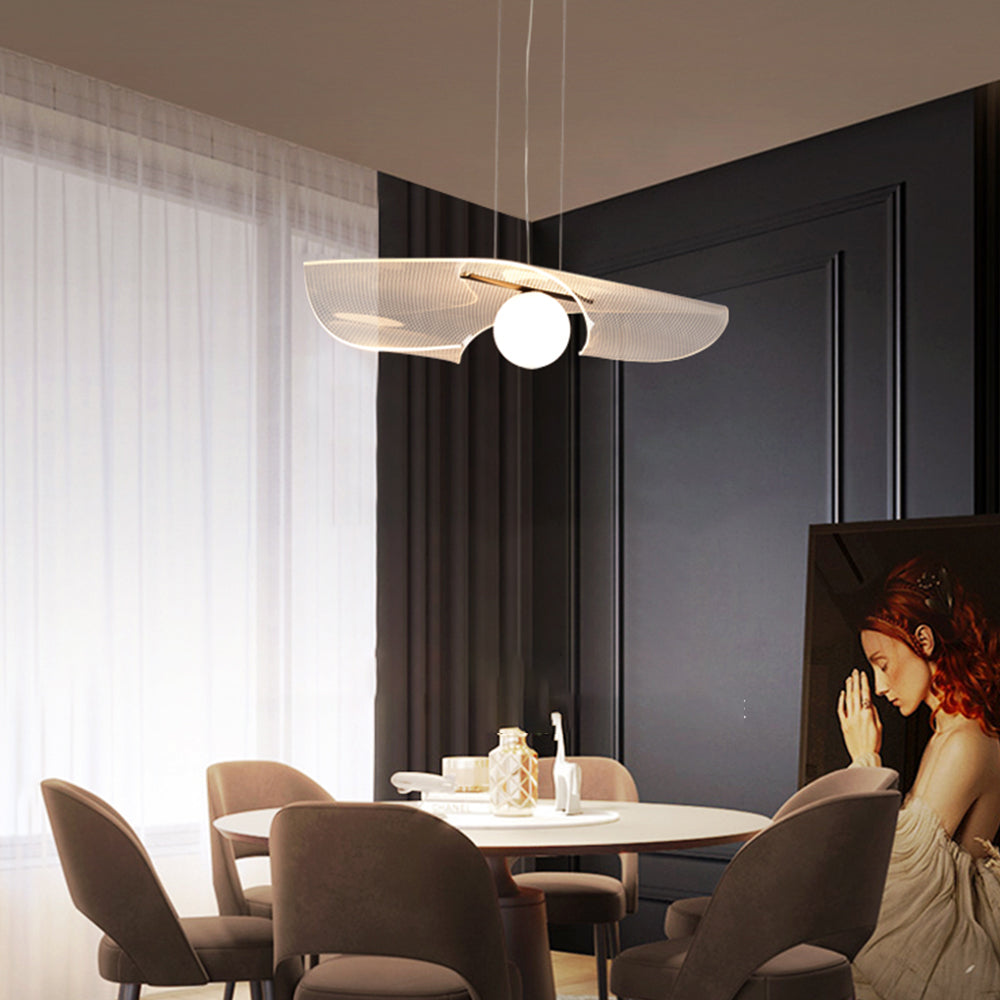 Arisha Minimalismo LED Lampade a Sospensione Acrilico Metallo Soggiorno