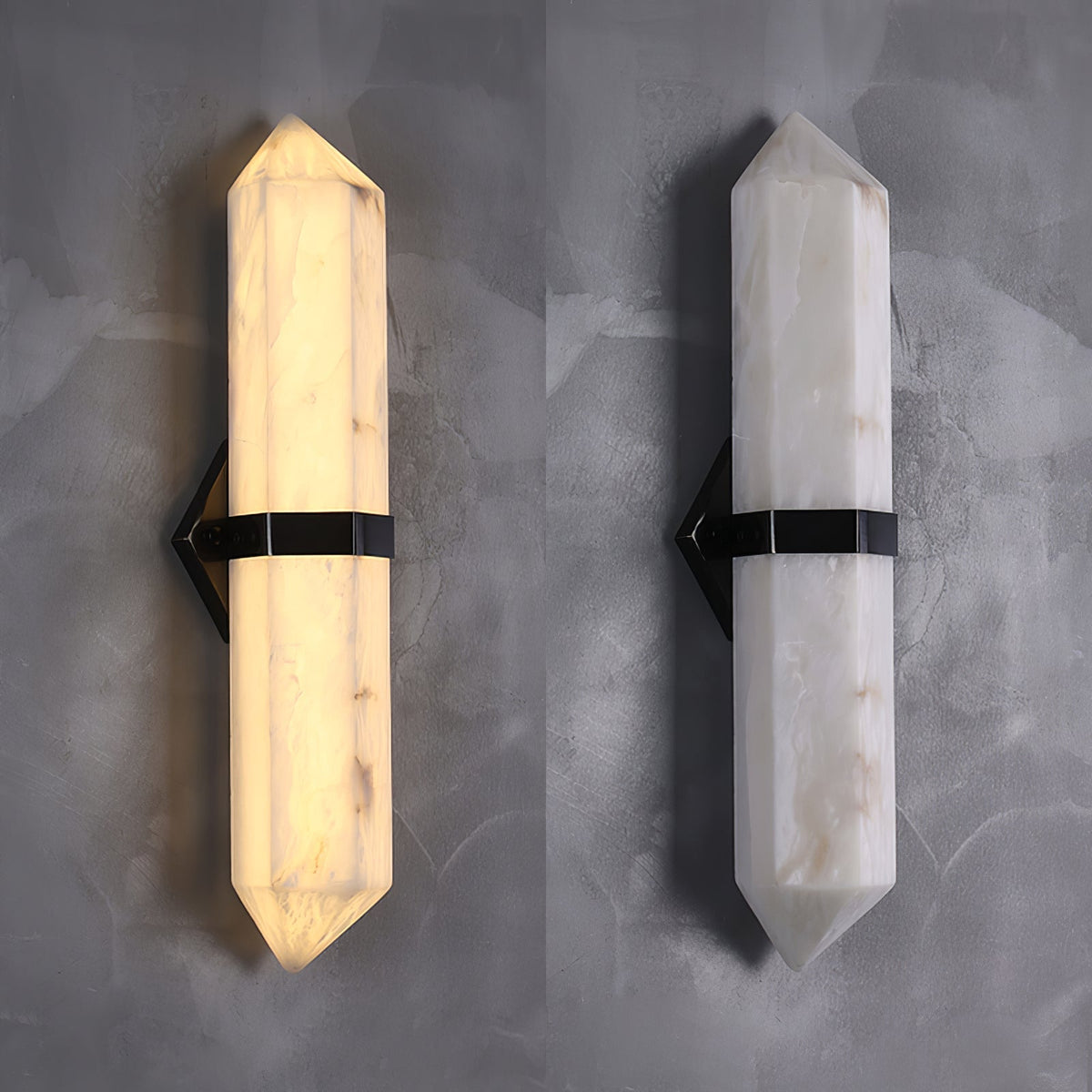 Lustra Applique Alabastro Ottone LED Moderna - Relic Pieces