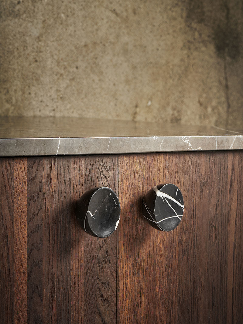 Nerarina Maniglia in marmo Obsidian Core