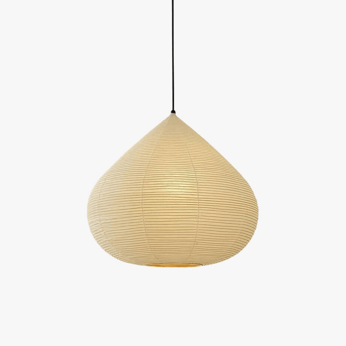 Onion lampada a sospensione in carta beige
