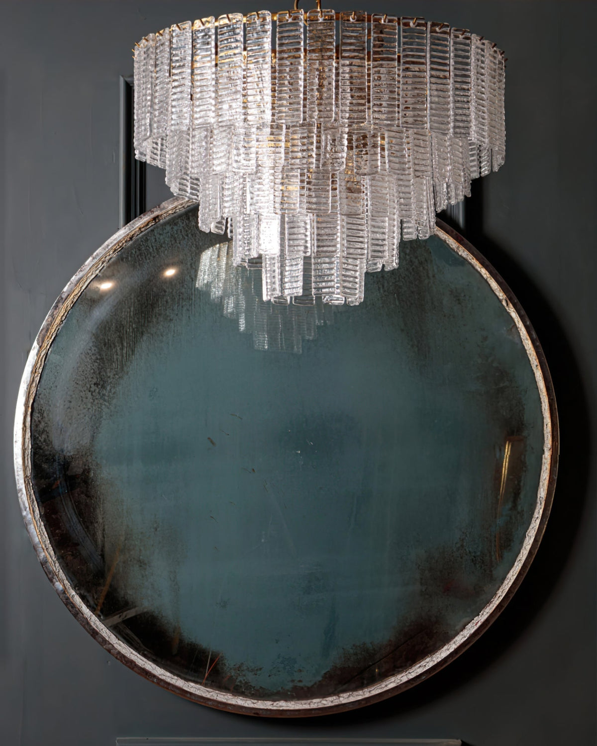 Lioririan lampadario vetro Murano Rosa Stratificato vintage lusso