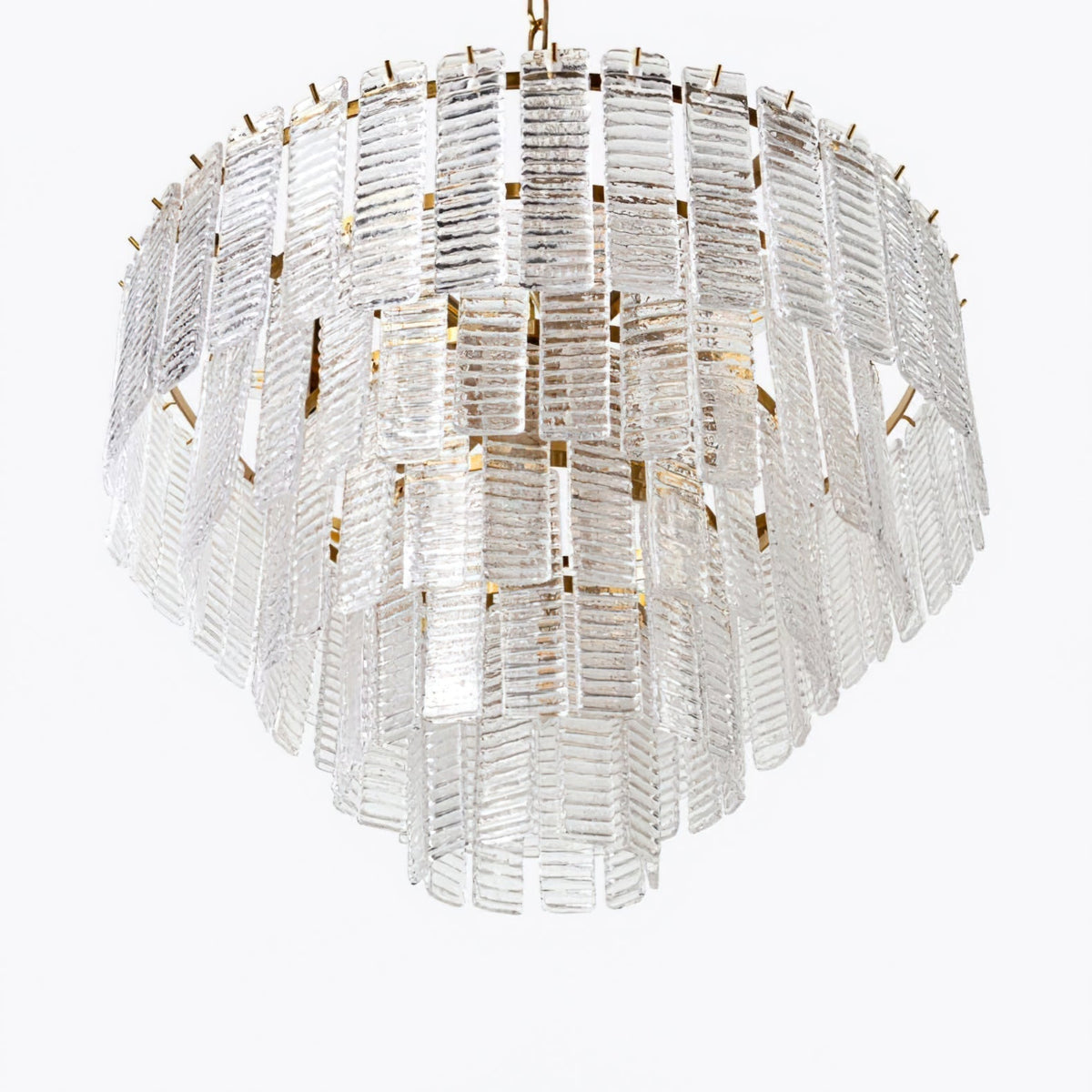 Lioririan lampadario vetro Murano Rosa Stratificato vintage lusso