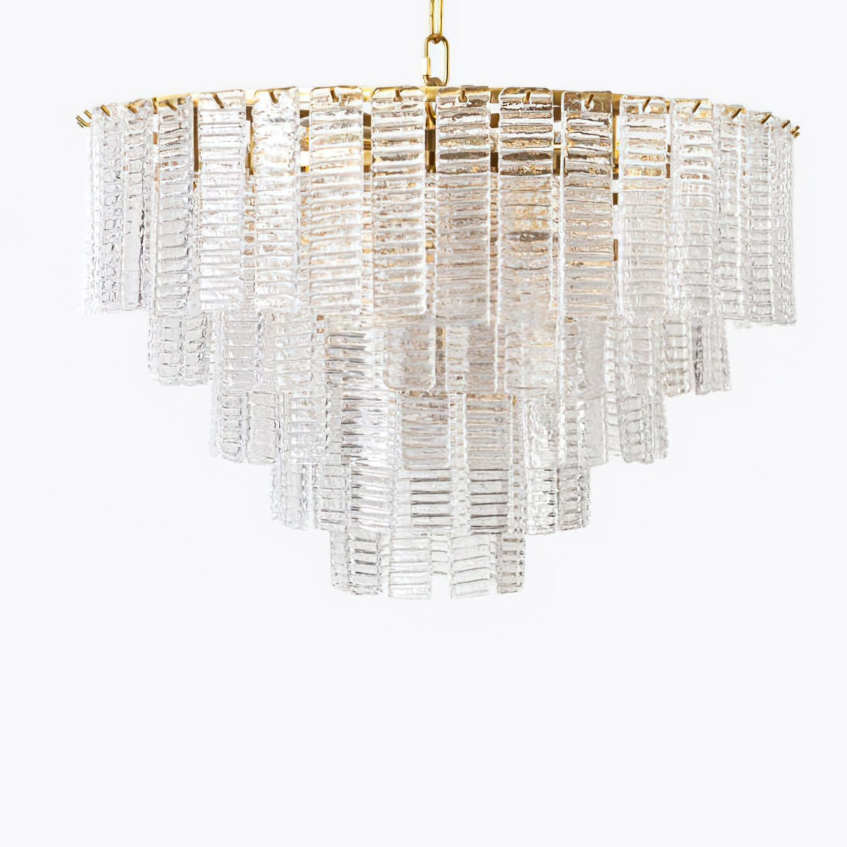 Lioririan lampadario vetro Murano Rosa Stratificato vintage lusso