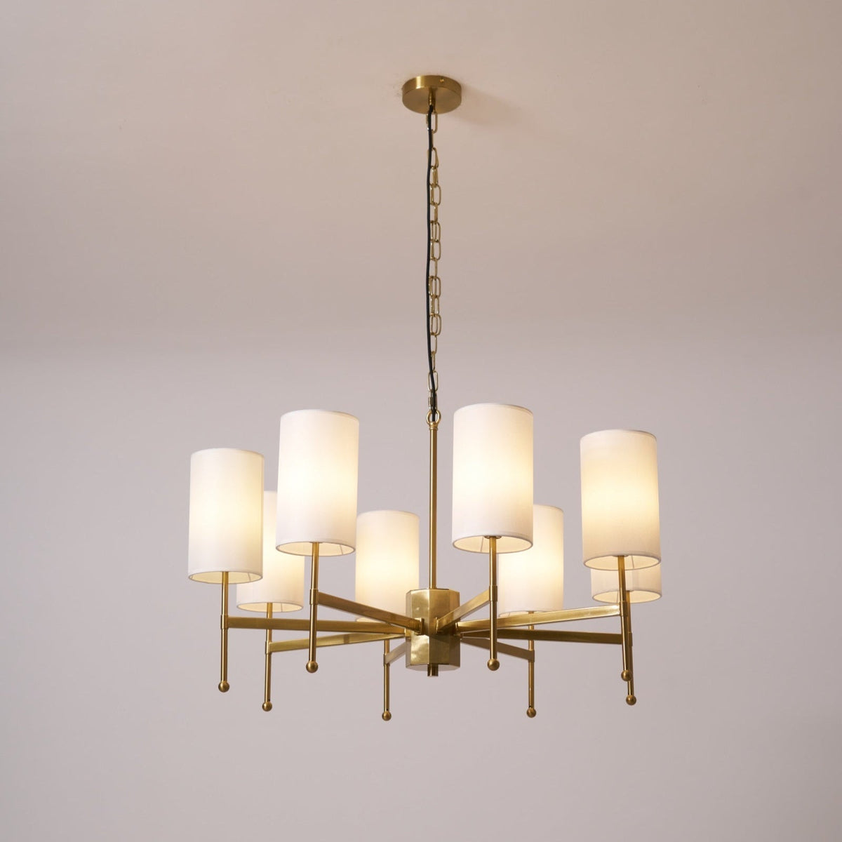 Ulcarisra lampadario in ottone e tessuto vintage Tradizionale