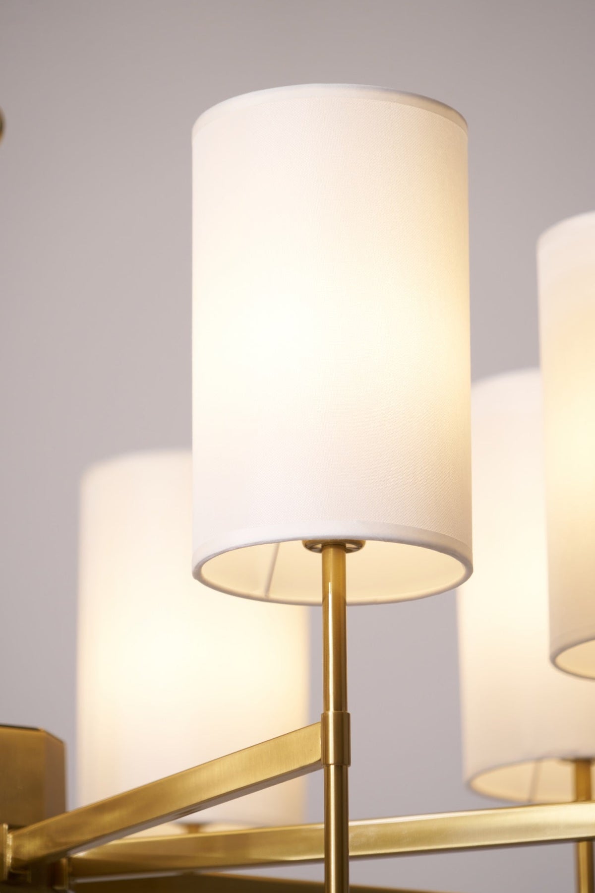 Ulcarisra lampadario in ottone e tessuto vintage Tradizionale