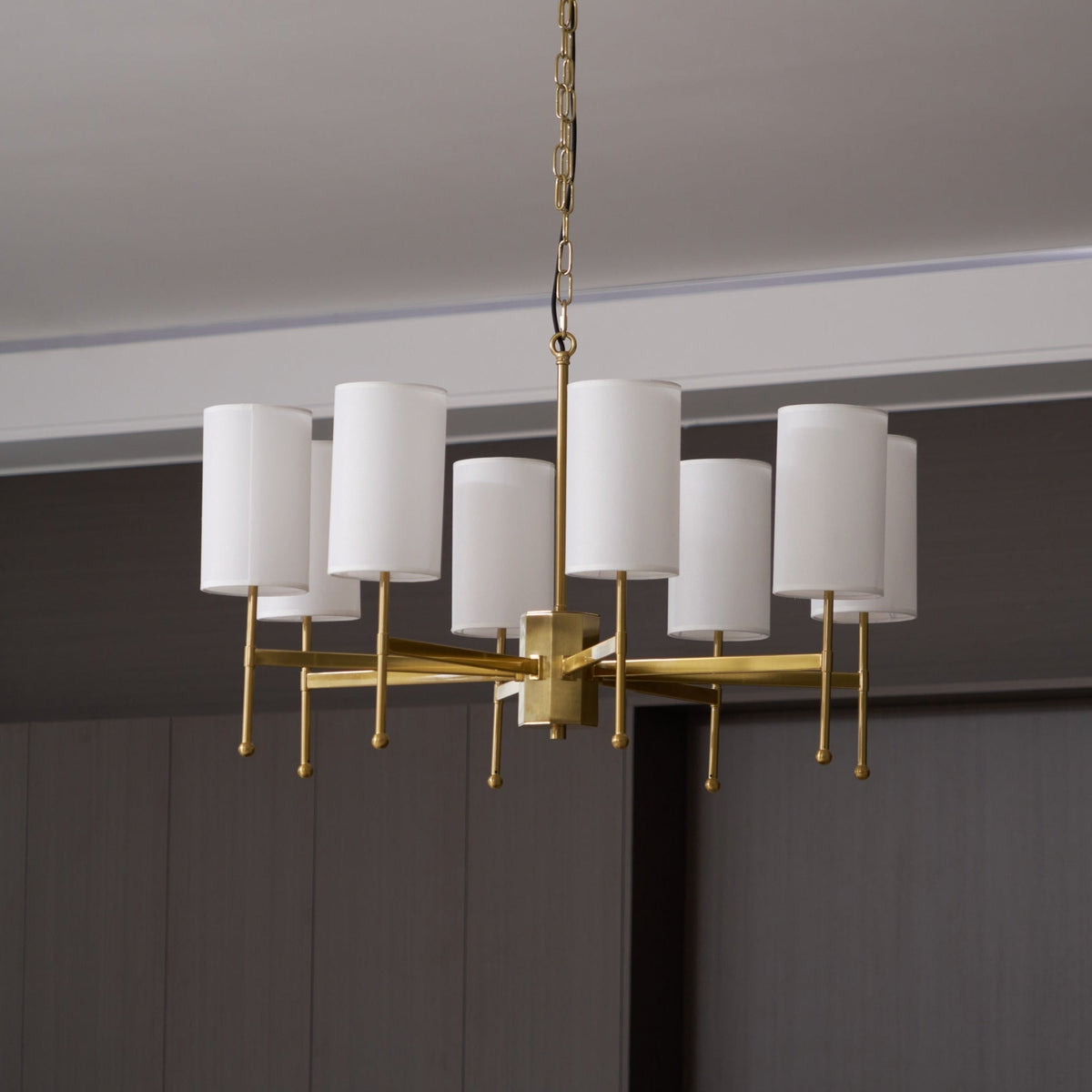 Ulcarisra lampadario in ottone e tessuto vintage Tradizionale