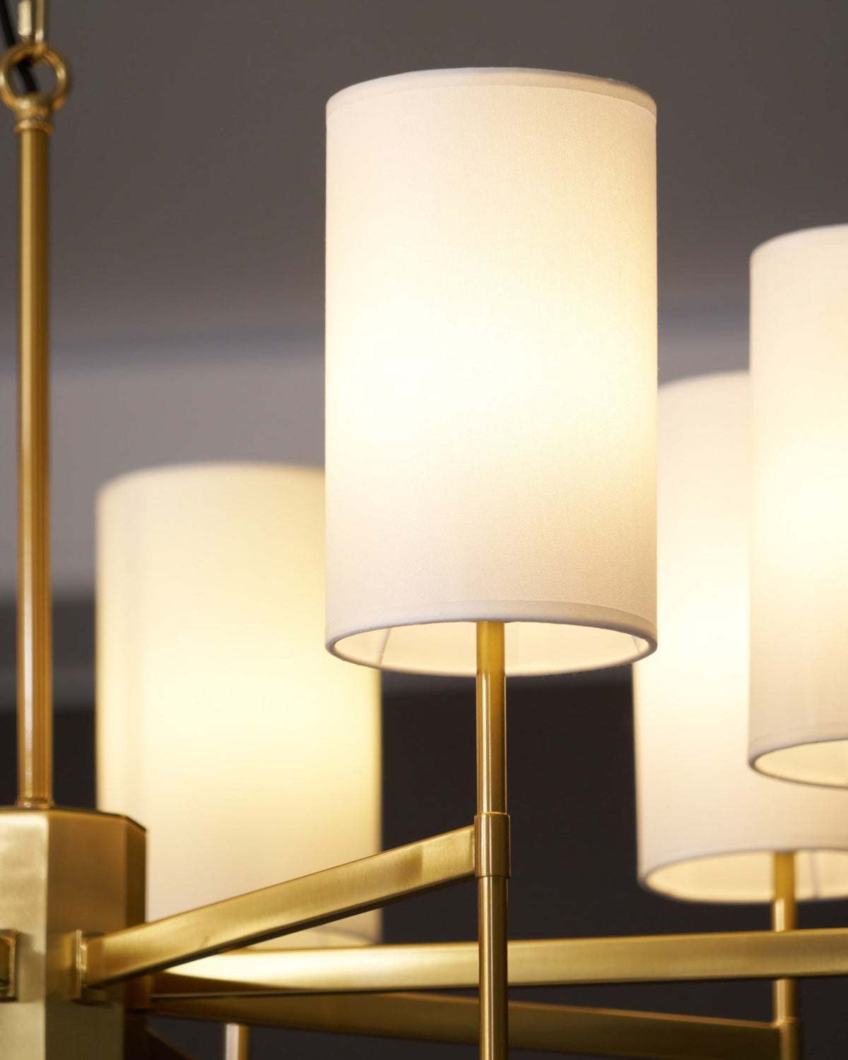 Ulcarisra lampadario in ottone e tessuto vintage Tradizionale