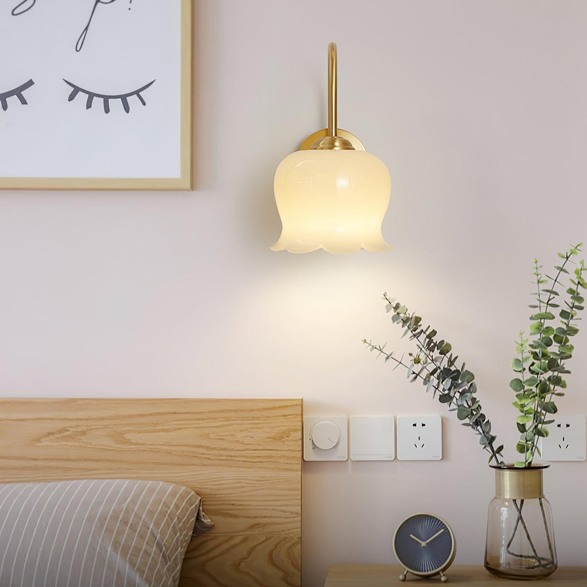 Avcarora lampada da parete in ottone e vetro Art Nordico Premium