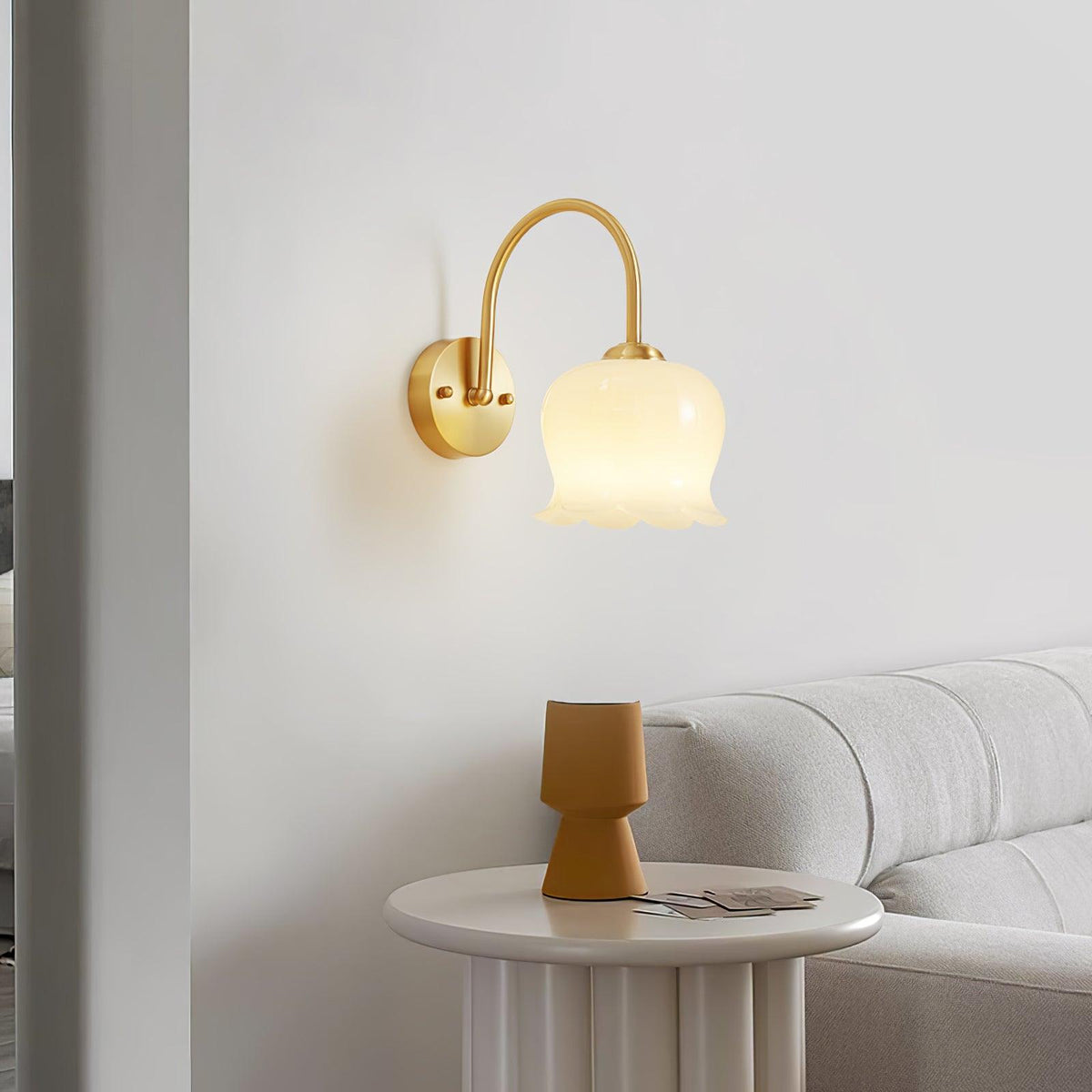 Avcarora lampada da parete in ottone e vetro Art Nordico Premium