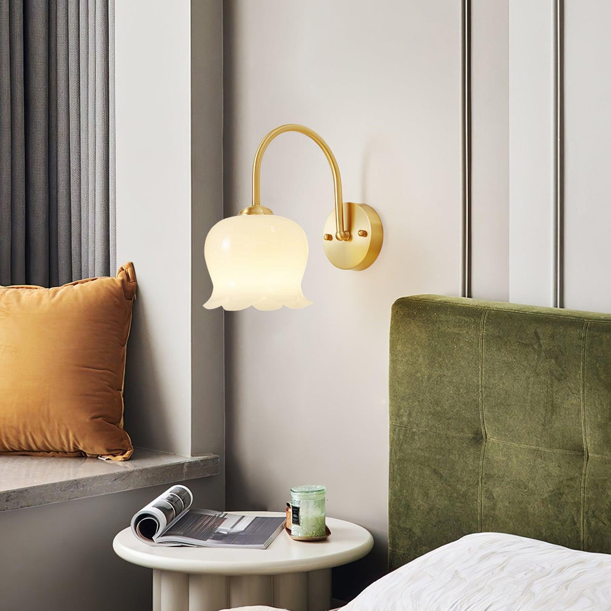 Avcarora lampada da parete in ottone e vetro Art Nordico Premium