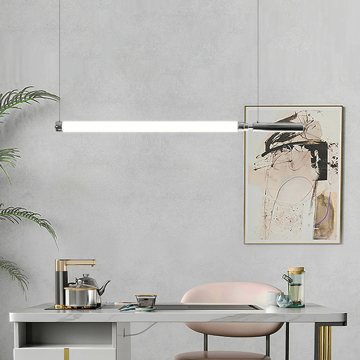 Ollaeos lampada a sospensione in vetro moderno minimalista
