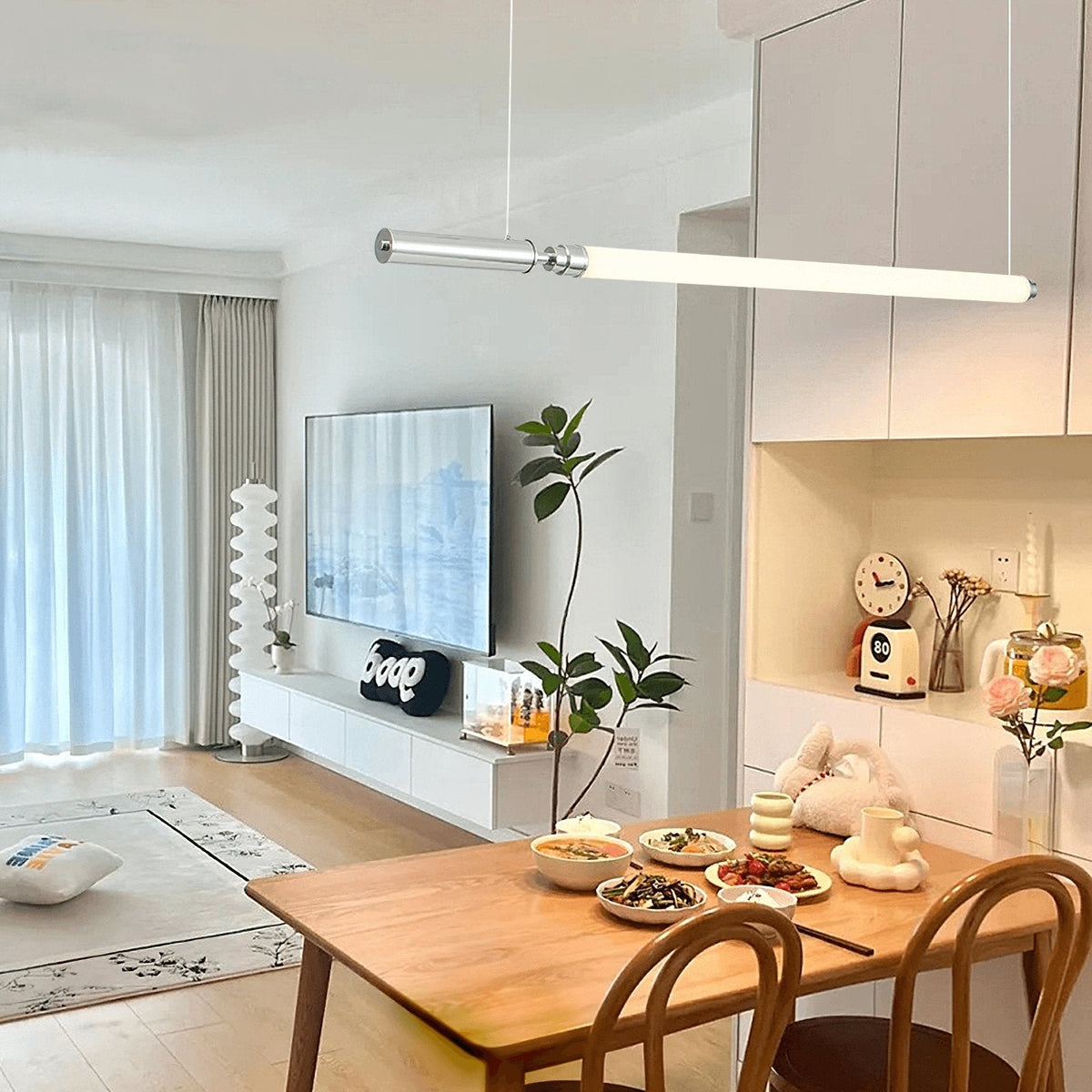 Ollaeos lampada a sospensione in vetro moderno minimalista