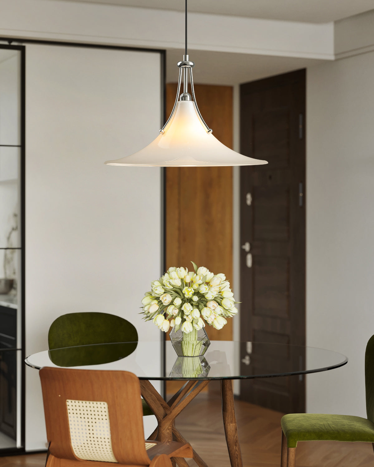 Orient lampada a sospensione con braccio oscillante