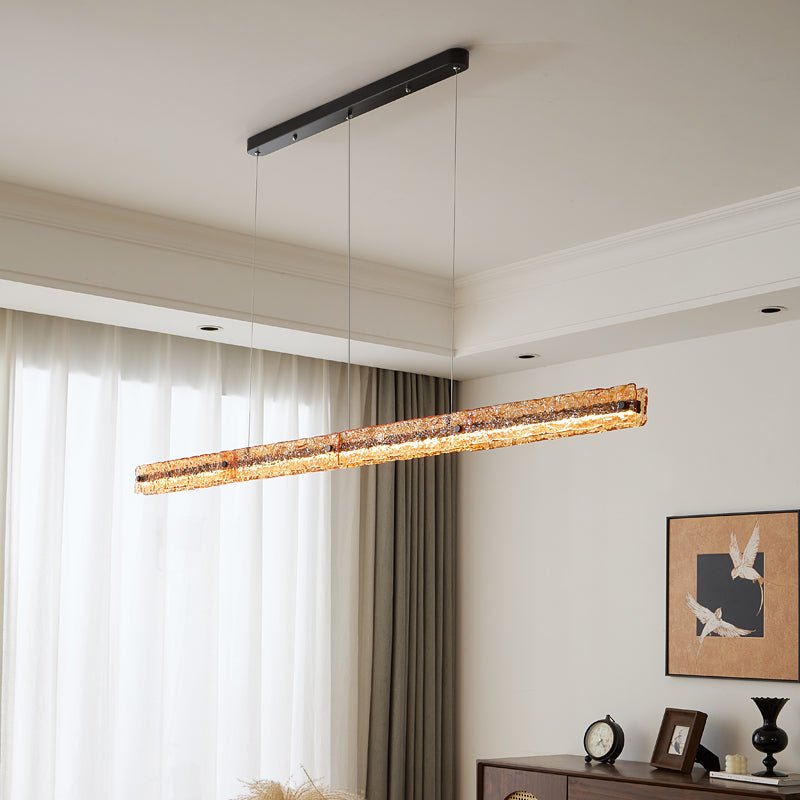 Avnorira lampada a sospensione lineare minimalista moderna in vetro