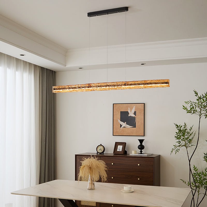 Avnorira lampada a sospensione lineare minimalista moderna in vetro