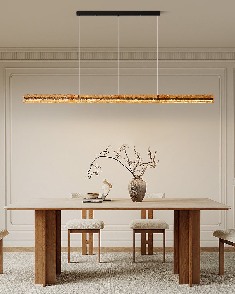 Avnorira lampada a sospensione lineare minimalista moderna in vetro