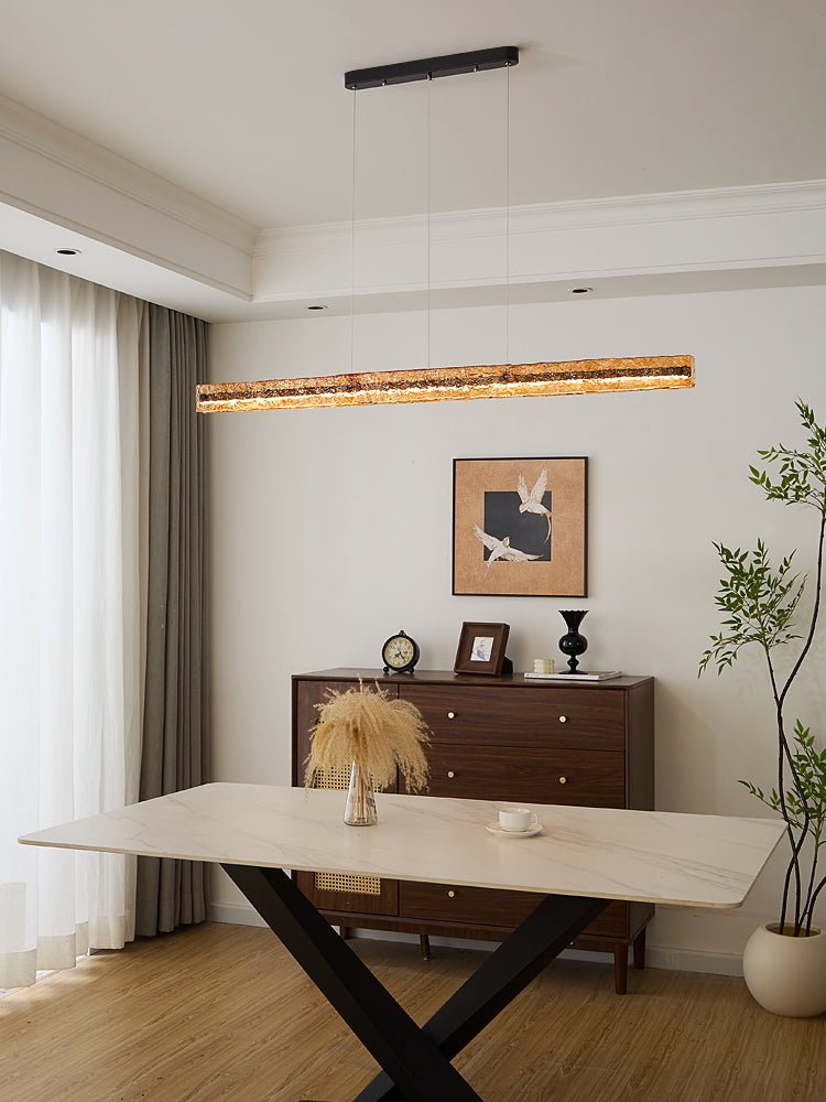 Avnorira lampada a sospensione lineare minimalista moderna in vetro
