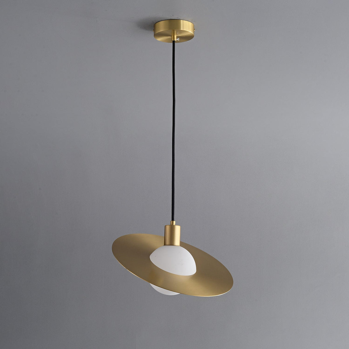 Orionis lampada a sospensione in ottone e vetro