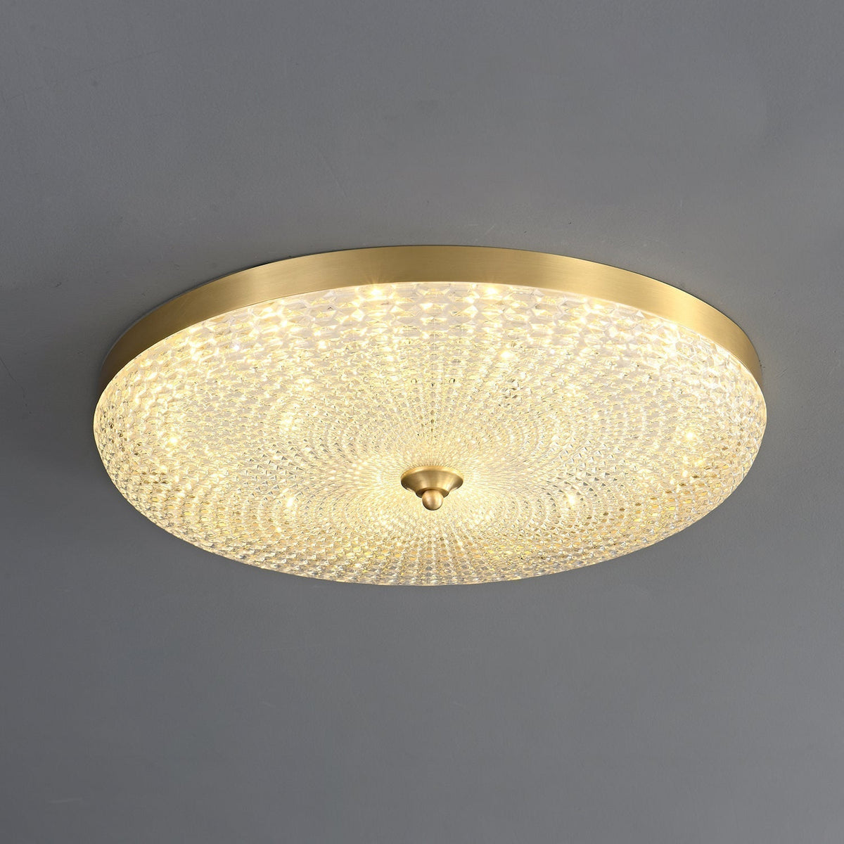 Orlena lampada da soffitto moderna minimalista in ottone e acrilico