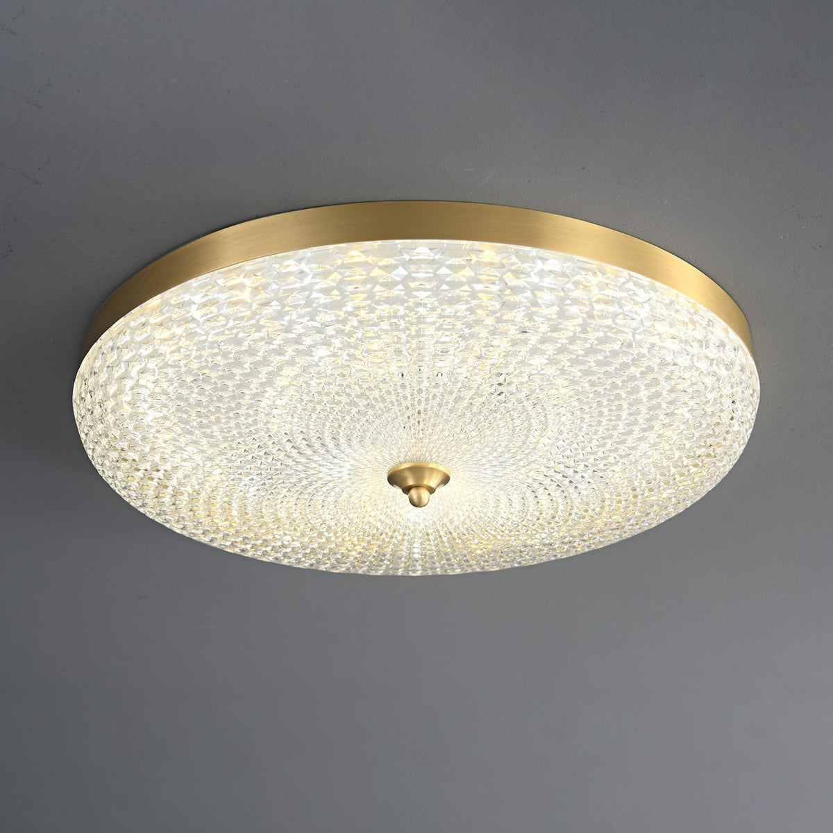 Orlena lampada da soffitto moderna minimalista in ottone e acrilico