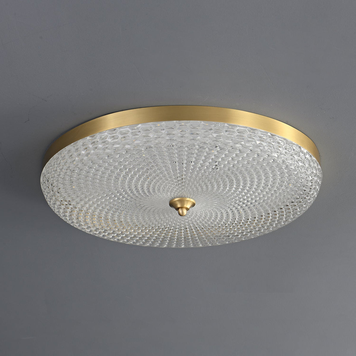 Orlena lampada da soffitto moderna minimalista in ottone e acrilico