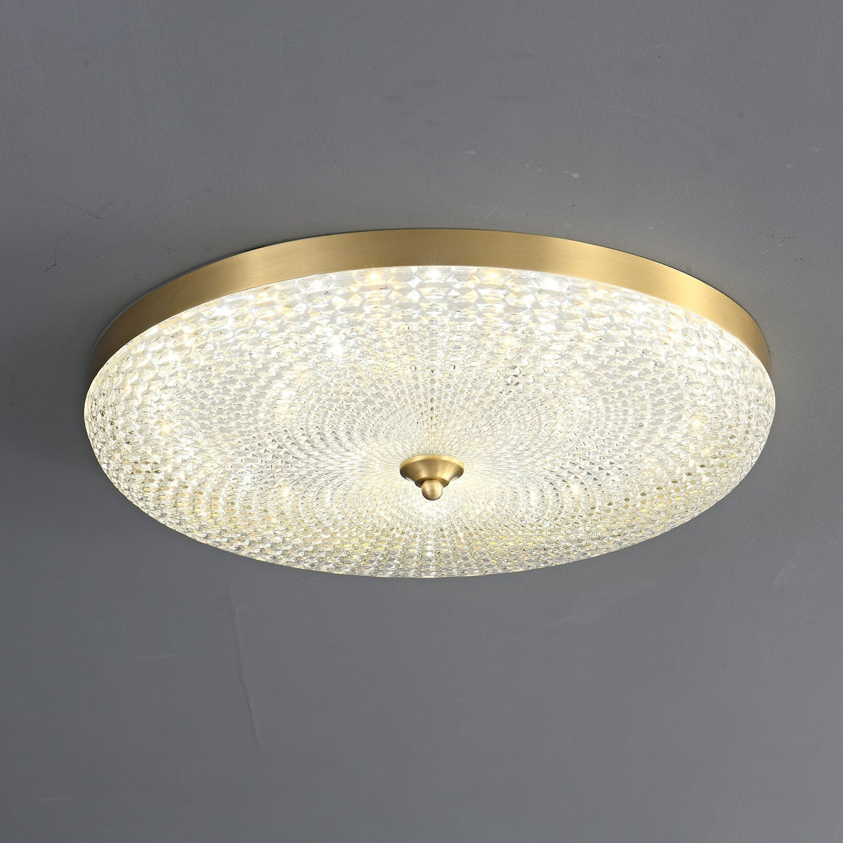 Orlena lampada da soffitto moderna minimalista in ottone e acrilico