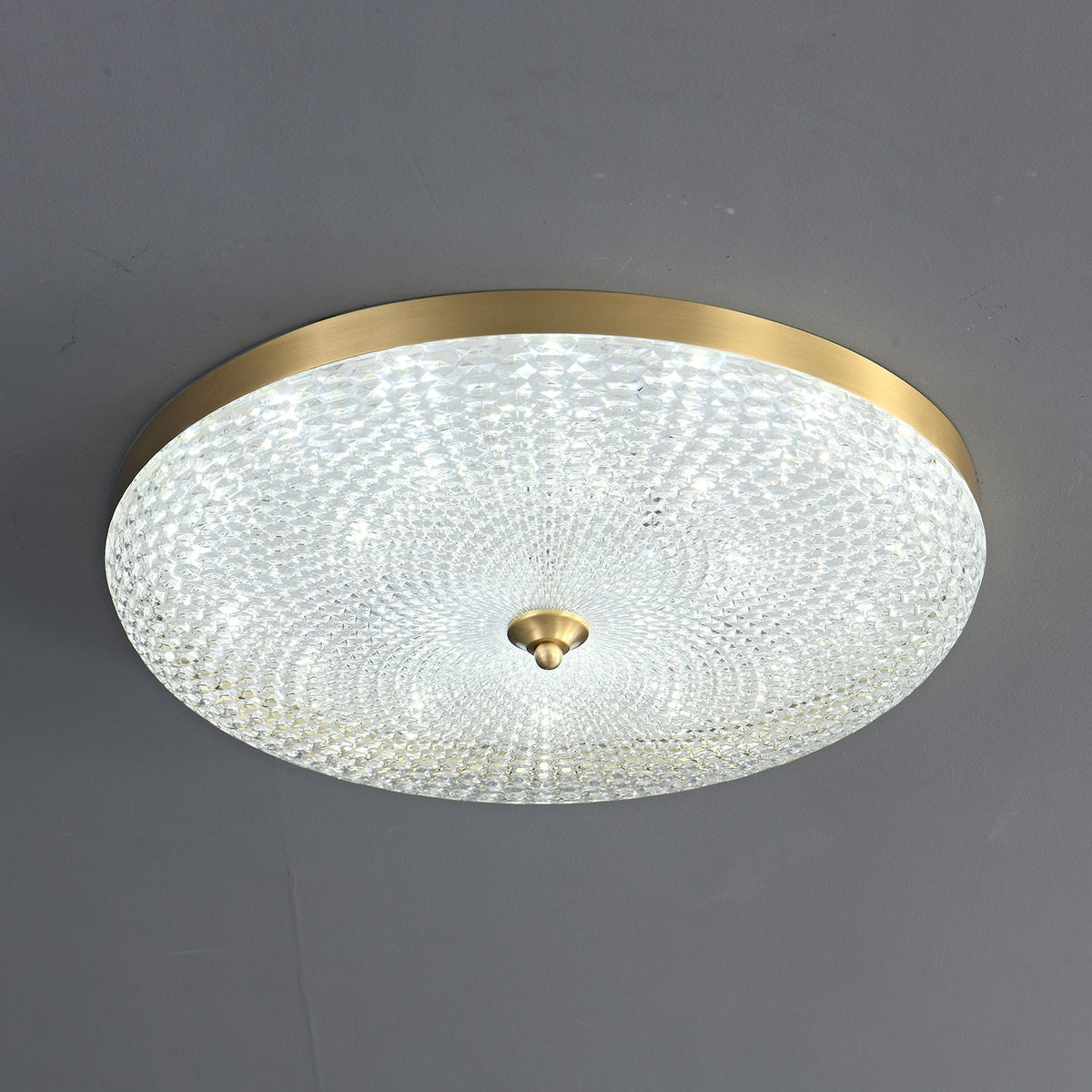 Orlena lampada da soffitto moderna minimalista in ottone e acrilico