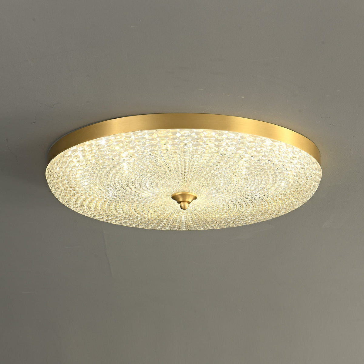 Orlena lampada da soffitto moderna minimalista in ottone e acrilico