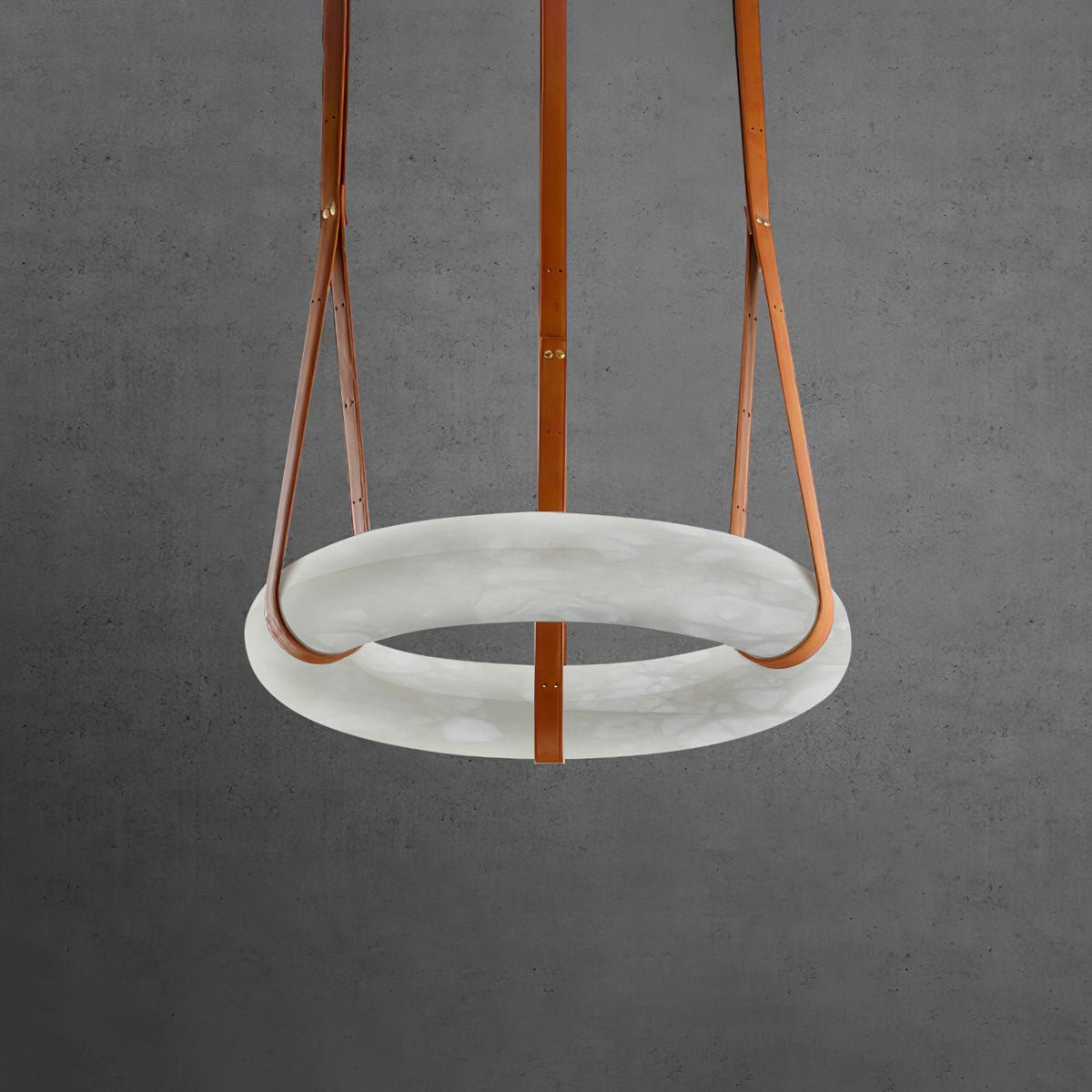 Lixor lampadario alabastro Cinghia in Pelle Versione a
