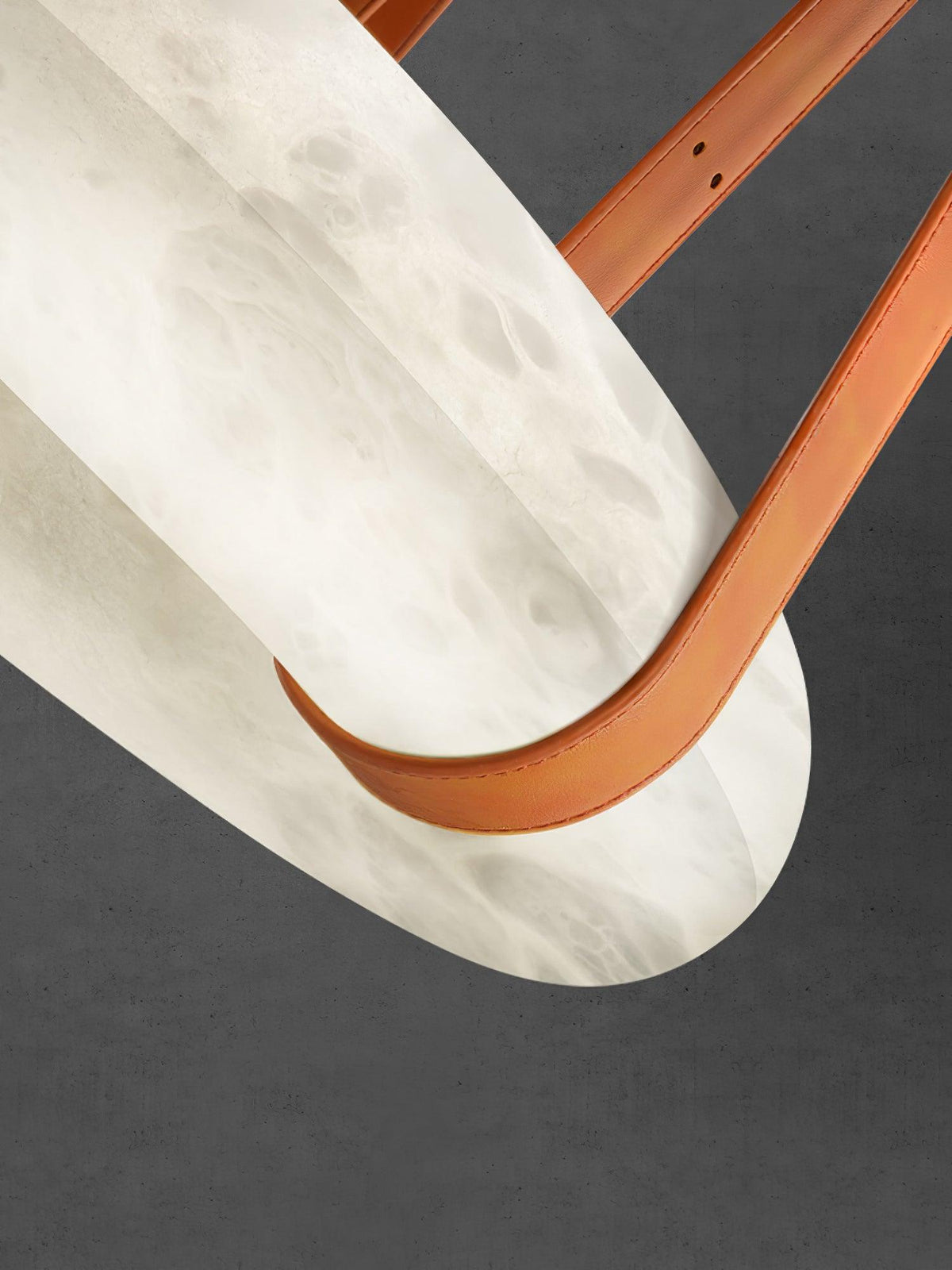 Lixor lampadario alabastro Cinghia in Pelle Versione a