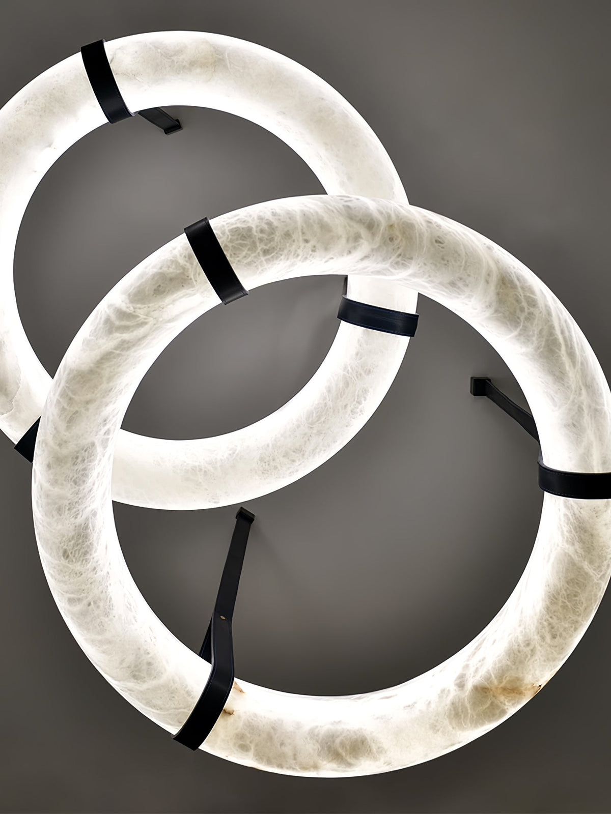 Lixor lampadario alabastro Cinghia in Pelle Versione a