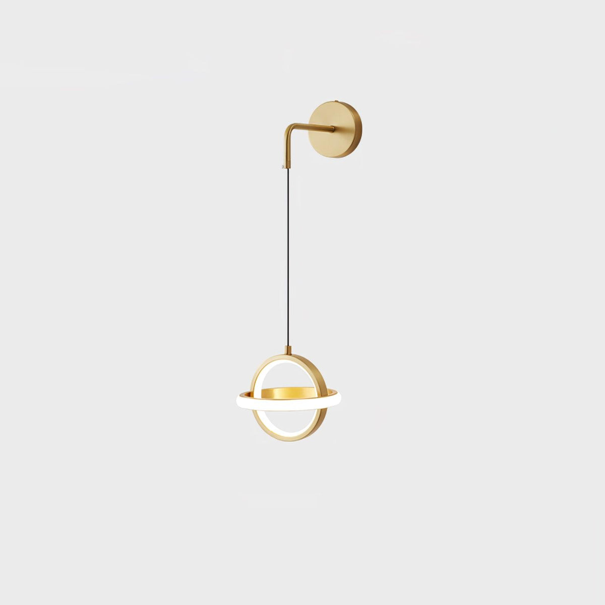 Vivianne lampada da parete moderna minimalista ovale in ottone