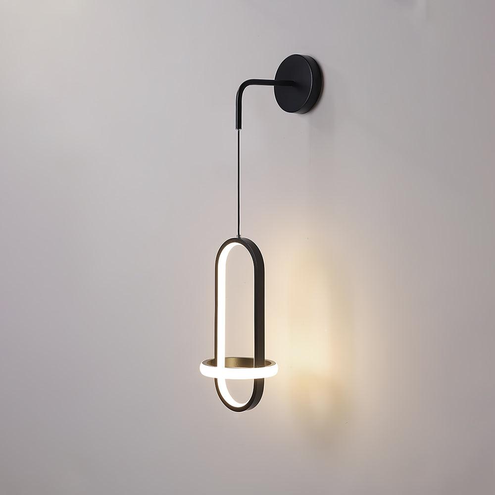 Vivianne lampada da parete moderna minimalista ovale in ottone