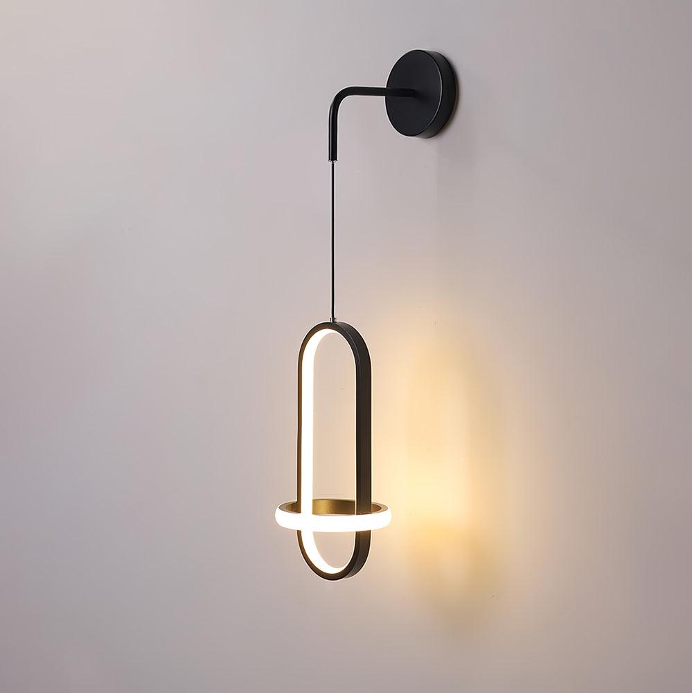 Vivianne lampada da parete moderna minimalista ovale in ottone