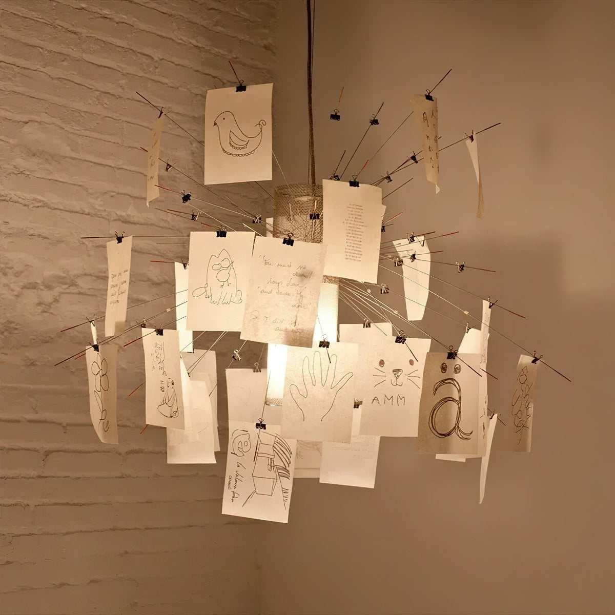 Ortheen Lux Lampadario Carta Creatività Individuale - Relic Pieces