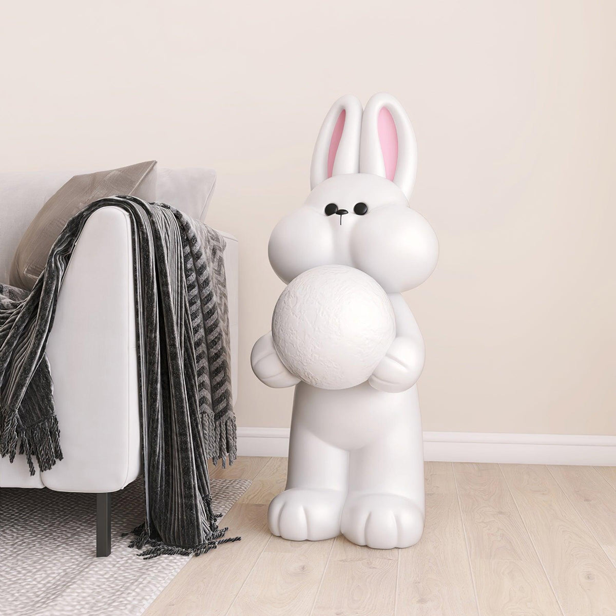Peach Rabbit lampada da terra