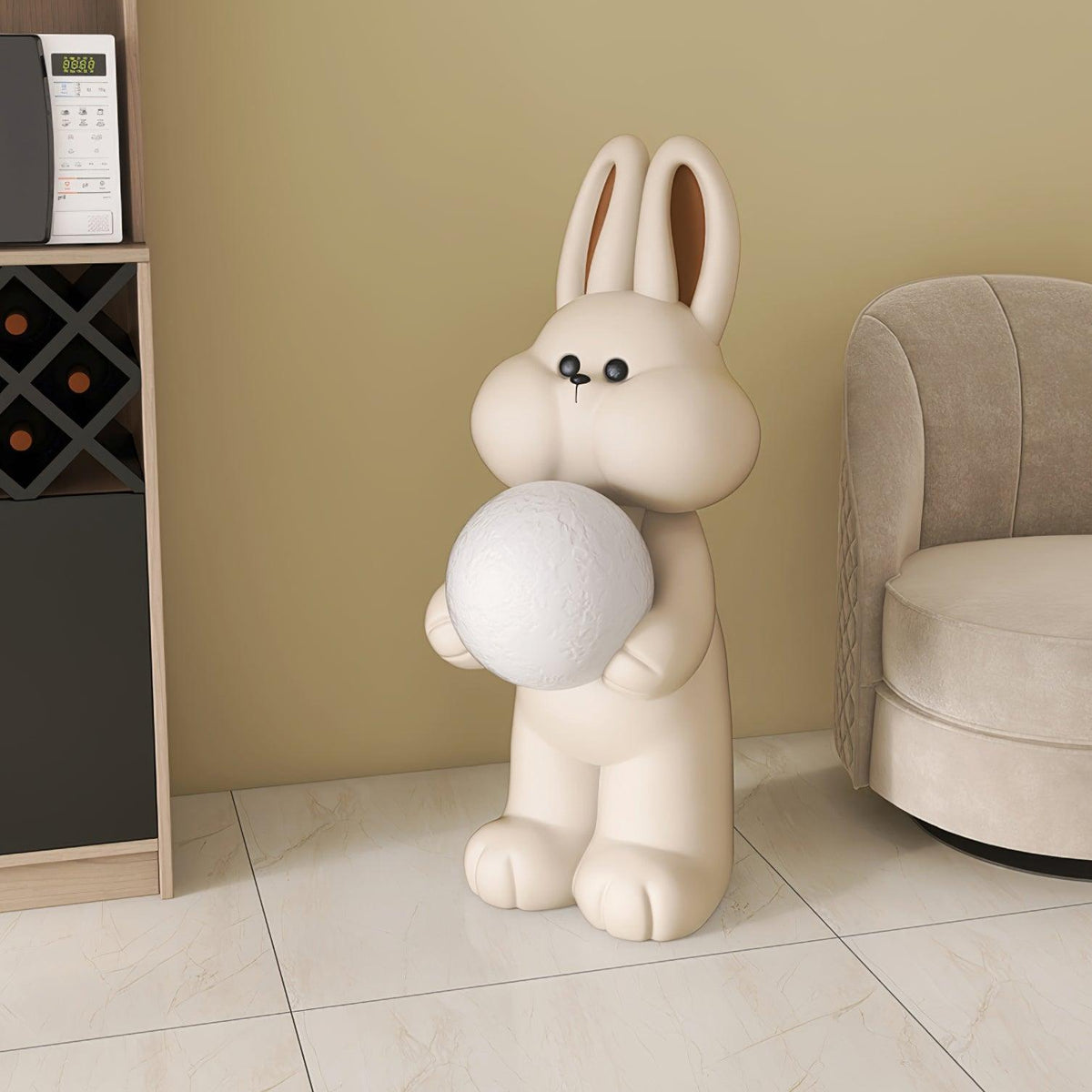 Peach Rabbit lampada da terra