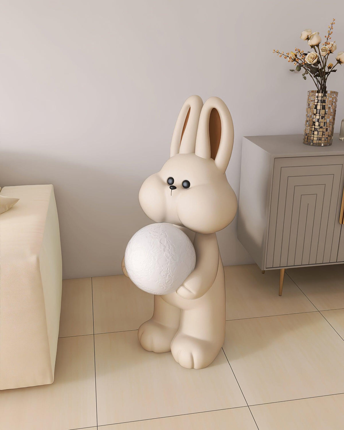 Peach Rabbit lampada da terra