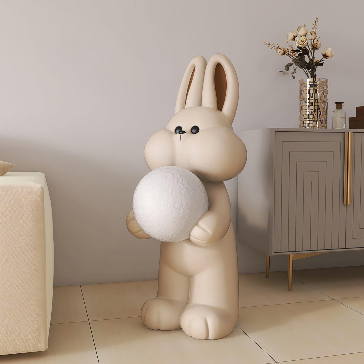 Peach Rabbit lampada da terra